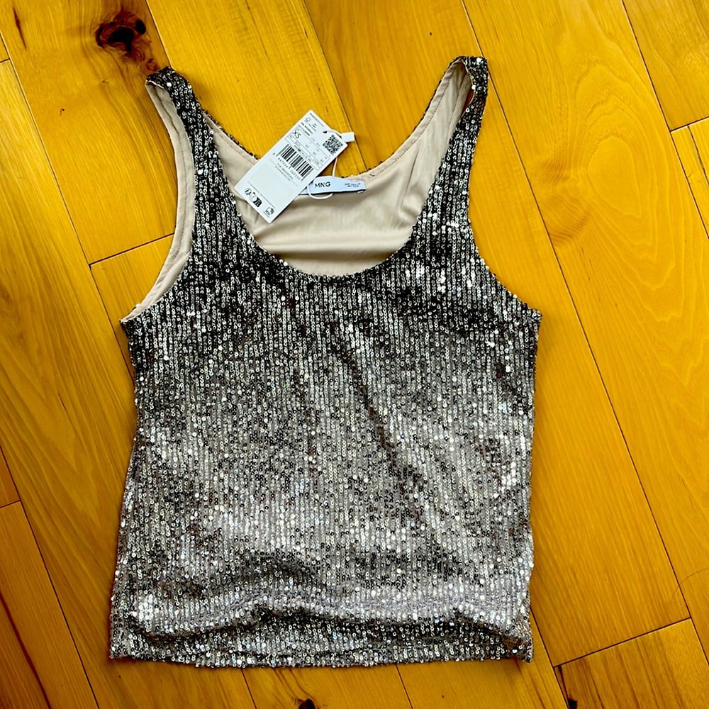 Sequin tank top